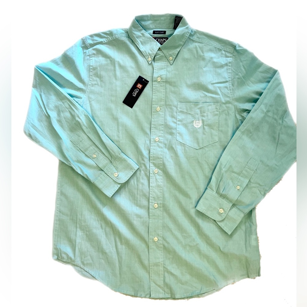 NWT Ralph Lauren Chaps men’s lightweight easycare button down shirt size Medium